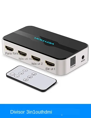 interruptor 4k hdcp 2.0 hdmi 1x2 1x4