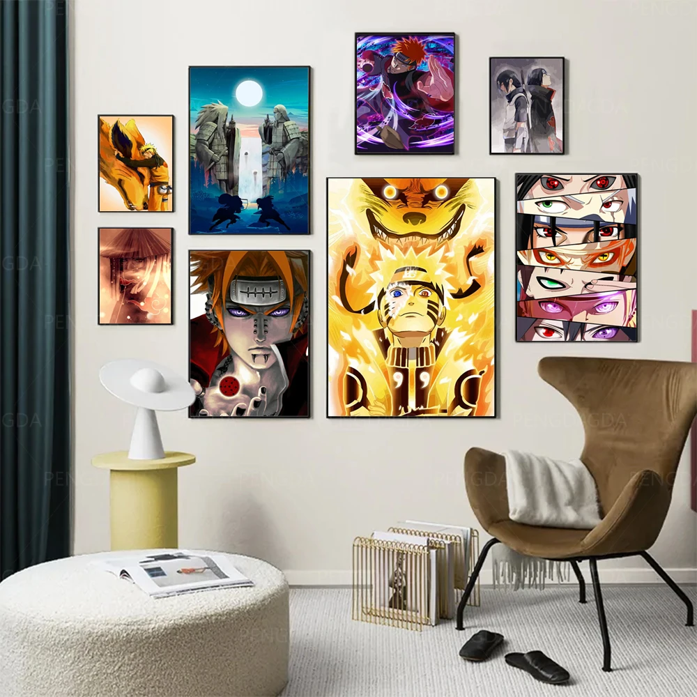 Wall Classic Artwork Modular Japanese Poster Anime Home Decor Hd Print Naruto Pictures Canvas Painting For Living Room No Frame | Дом и сад