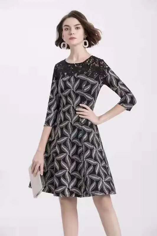 M-3XL Платье Vestidos De Fiesta,, весенние, летние, вечерние, для женщин, с вырезами, кружевное, с вышивкой, из кусков, с узором в виде золотых листьев