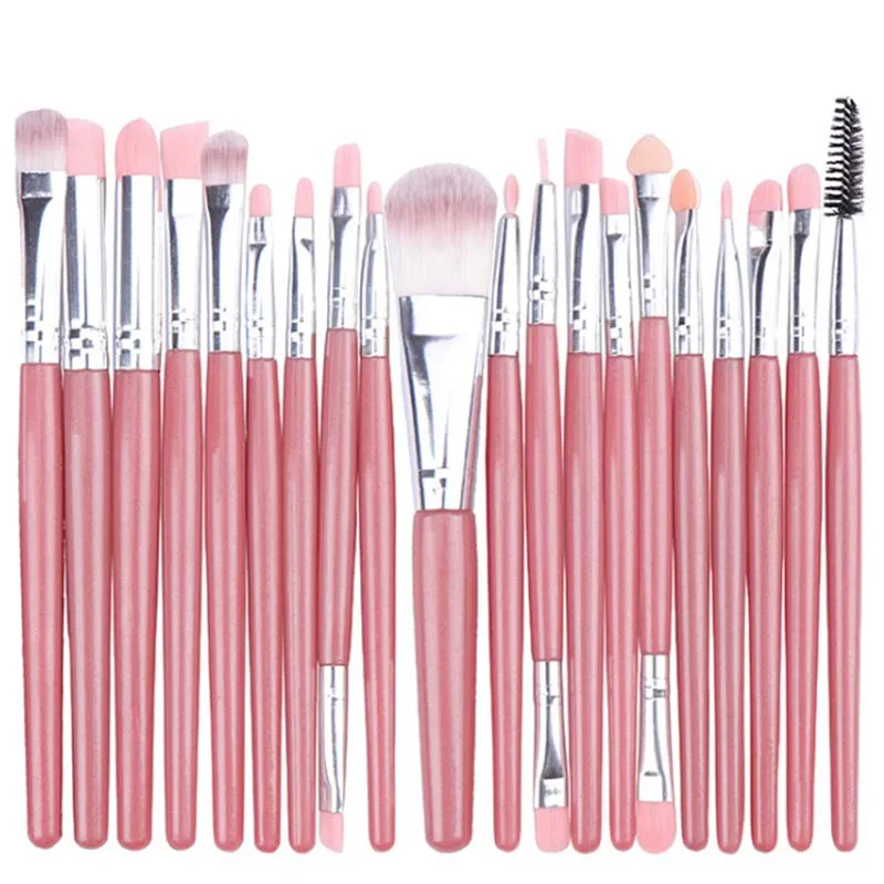 20 кистей для макияжа набор кисть теней век нейтральная глаз кисточка лица с