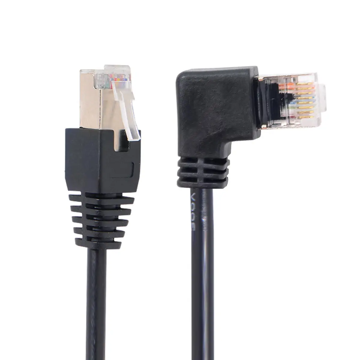 Сетевой патч-корд CY 8P8C STP Cat6 Lan Ethernet 90 градусов для прямого кабеля | Компьютеры и