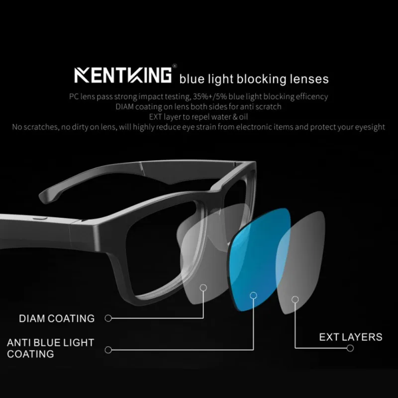 Smart Glasses Wireless Bluetooth Hands-Free Calling Music Audio Open Ear Sunglasses Fashion Intelligent Wearable Device New