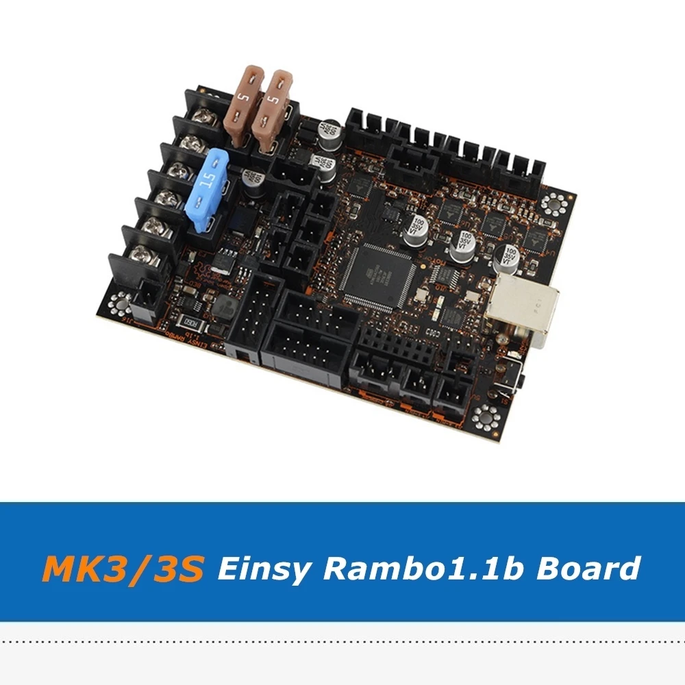Плата управления Reprap Prusa i3 MK3/3S Einsy Rambo 1.1b с 4 драйверами TMC2130 SPI для 3D принтеров I3