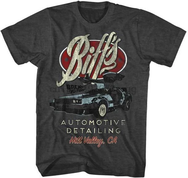 Back To The Future Biffs Automotive Detailing Hill Valley CA Adult T Shirt |