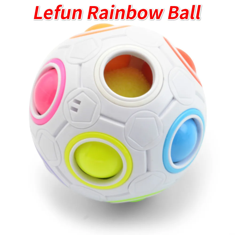 Lefun YUXIN Радужный шар Магия Lefun скорость мяч-головоломка футбол обучающие игрушки для детей и взрослых - Цвет: Lefun