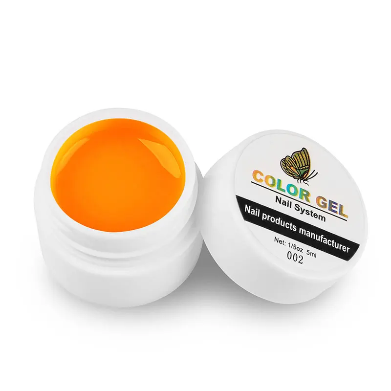 orange Lghzlink Цветной Гель-лак для ногтей, советы для дизайна ногтей DIY, маникюрный дизайн, 12 цветов, УФ-светодиодный, впитывающий УФ-гель, лак, гелевые чернила - Цвет: orange