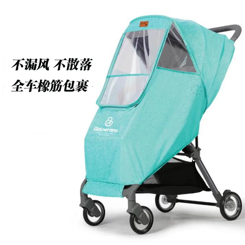 Universal baby stroller rain cover baby stroller windshield umbrella car windshield thermal cover raincoat trolley cover   4