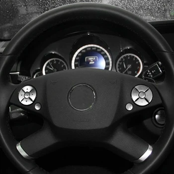 

Interior Steering Wheel Button Cover Replacement 12Pcs For Mercedes Benz C E S Class W204