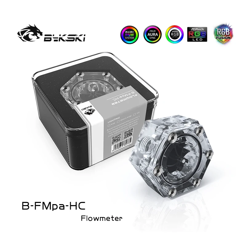 Bykski B FMpa HC 6 way расхода воды G1/4 ''Нитки с 4 вилки водяное охлаждение потока