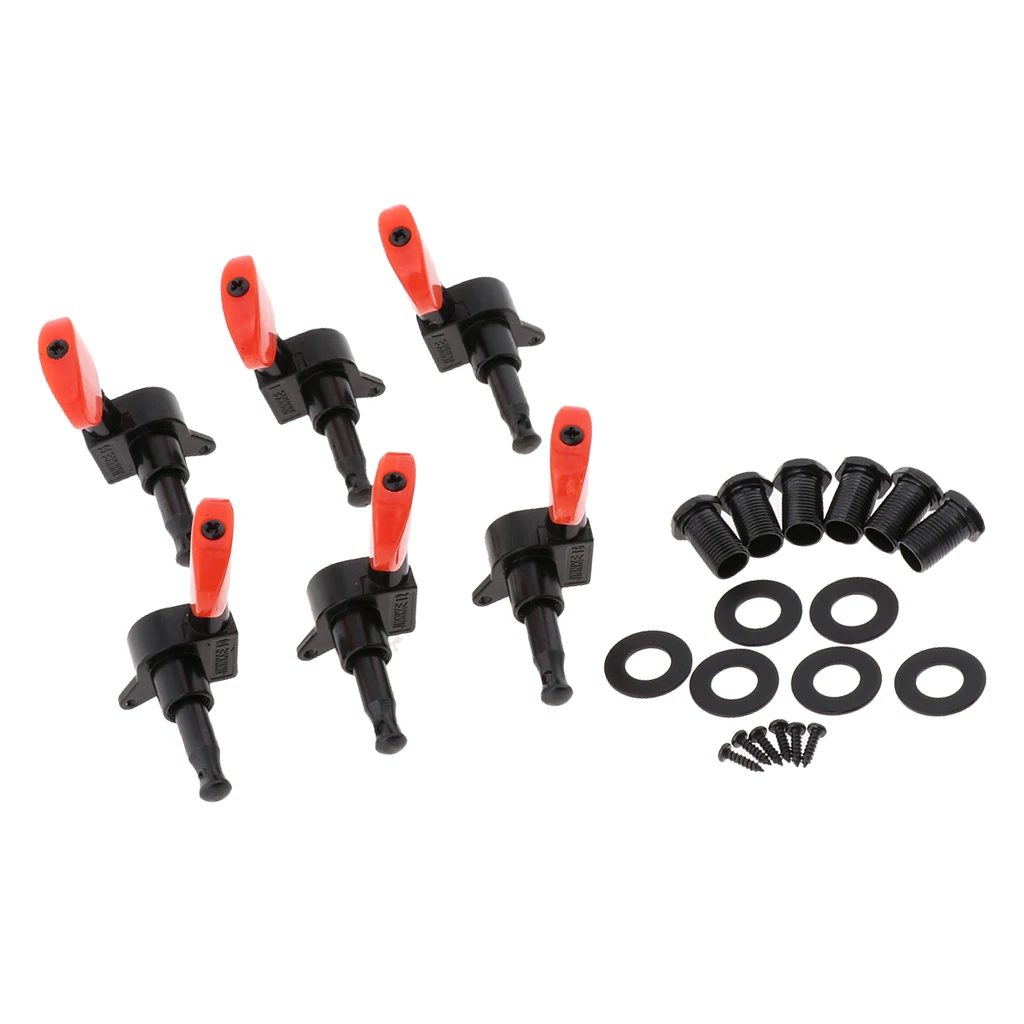 6pcs 3L 3R Guitar String Tuning Pegs Tuners Machine Heads Replacements Part