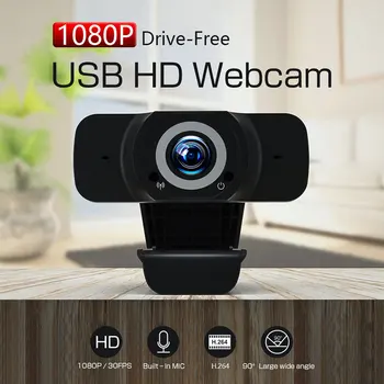 

30FPS Webcam Full Hd 1080p Usb Pc Web Camera 1920*1080 Mini Digital Web Cam Built-in Stereo Microphone For Windows 10/8/7/ XP