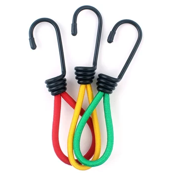 

3pcs/set Awning Multi-Purpose Straps Binding Elastic Rope Buckle Line Tent With Hook Outdoor Camping Pull Sports Fixed