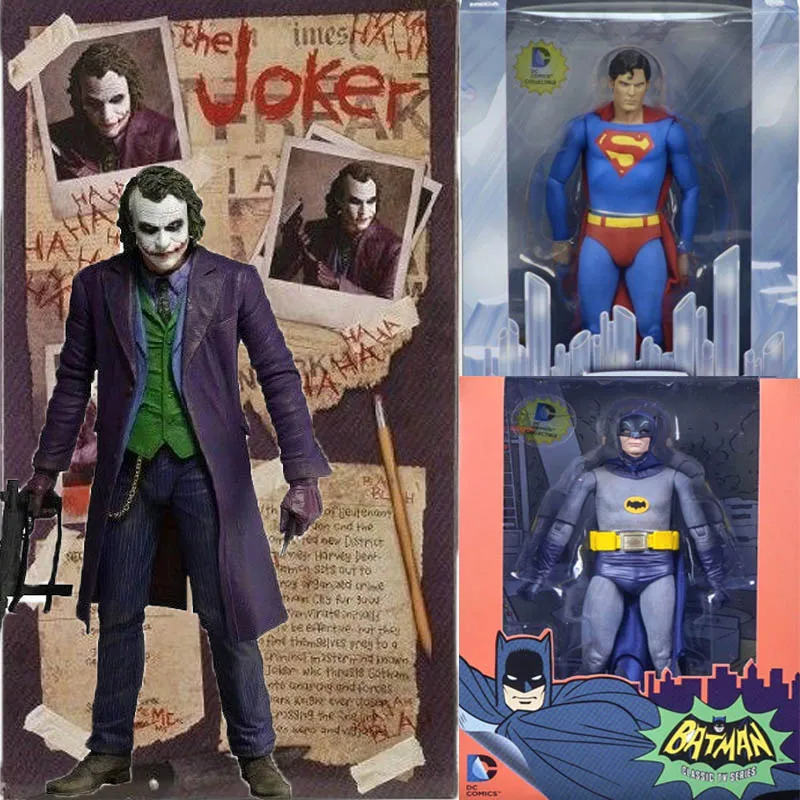 18 см DC cartoon Alliance of injustice Neca Бэтмен против Супермена Джокер Коллекционная Фигурка модель игрушки