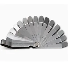 Манометр из нержавеющей стали, 32 ножа, мужской/дюймовый зазор, наполнение 0,02-1,0 мм, толщиномер для инструментов для измерения зазора