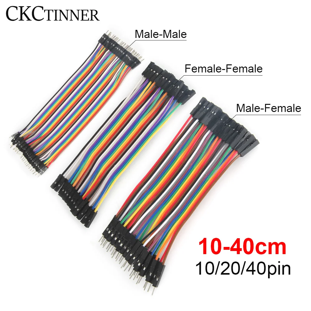 40PIN Cable Dupont Line 10cm 20cm 30cm Male to Male Female to Female Male  to FeMale Jumper Dupont Wire Cable For PCB DIY KIT