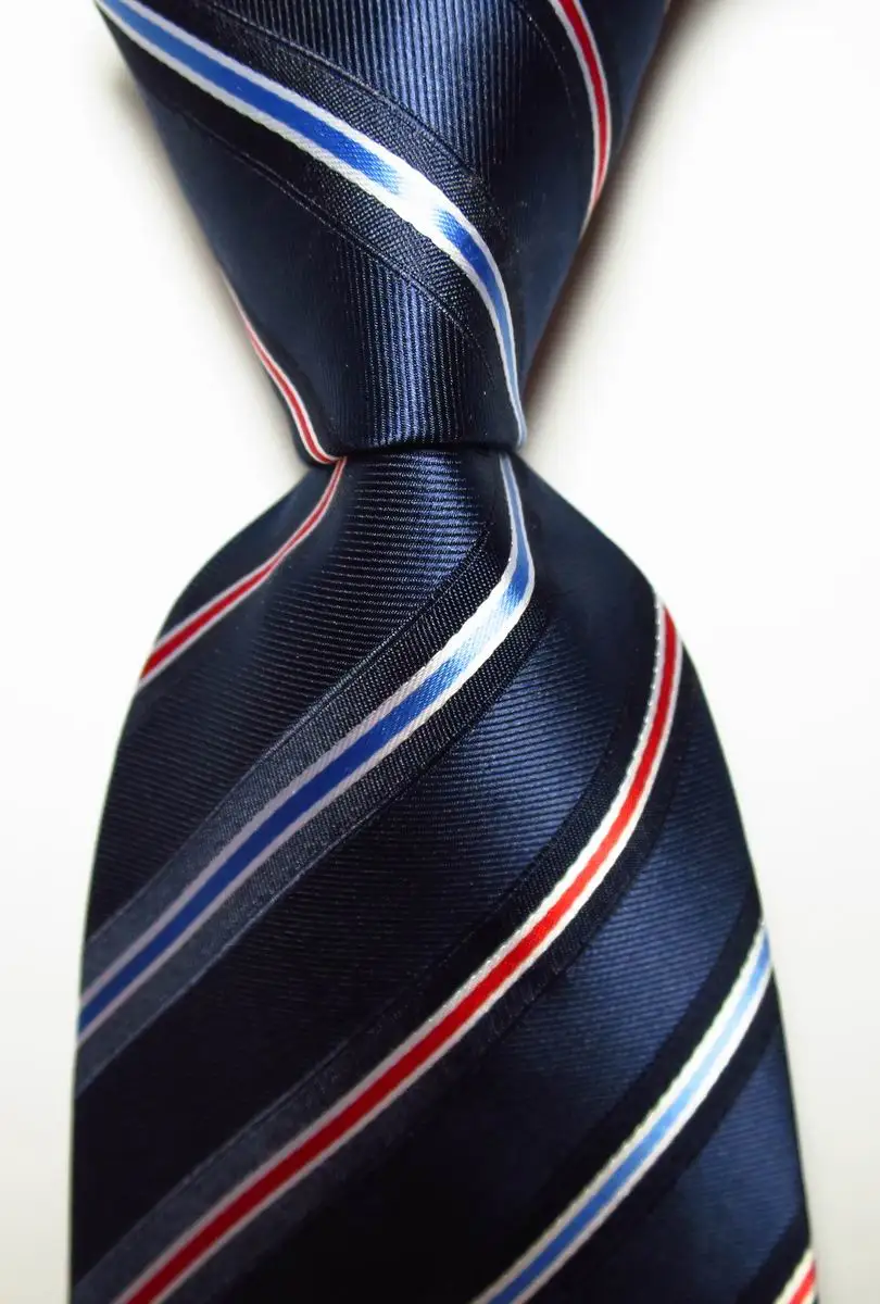 Neck Tie Men's 9cm Silk Necktie Set Striped JACQUARD WOVEN