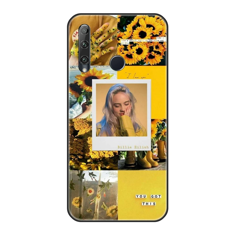 Billie Eilish океана глаз черный чехол для телефона для huawei Honor 8A Pro 8S V20 задняя крышка для huawei Honor 20 Lite рro 10i 20i чехол