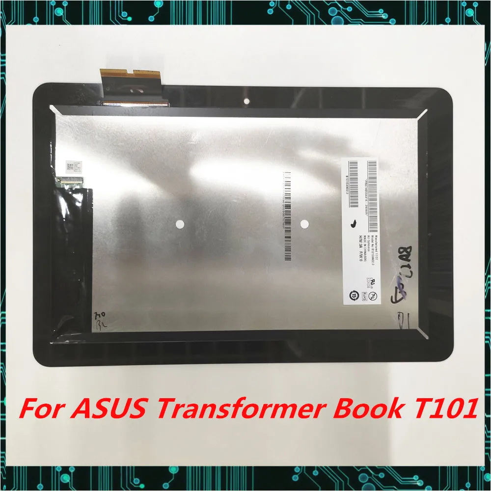 Для ASUS Transformer Book T101 HA T101H T101HA ЖК-дисплей с сенсорным экраном в сборе B101EAN02.0 TV101WXM протестирован