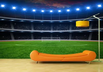 

Wholesales Custom Art Photo Wallpaper Football Field Wall Decoration Poster Vinyl Removable Wall Mural Wall Stickers For Bedroom