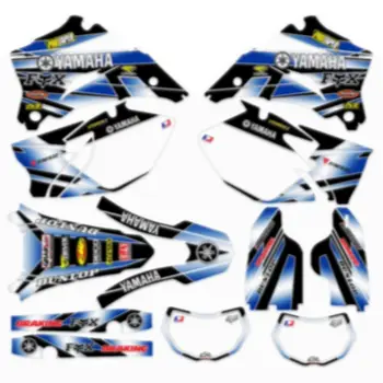 

New Full Graphics Decals Stickers Custom Number Name 3M Matte Stickers Waterproof For YAMAHA WRF 250F 2007-2014