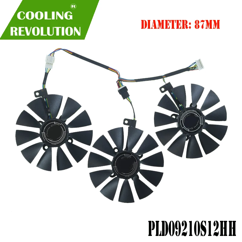 Gpu Vga Cooler Graphics Gtx1080 Gtx980Ti Gtx1060 Gtx1070 Ventola Per Asus Strix Gtx 1080/980Ti/1060/1070 Sistema Di Raffreddamento Schede Video