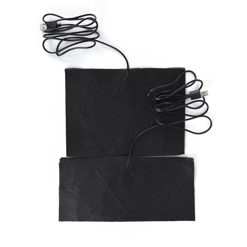 

5V Carbon Fiber Heater Electric Heated Winter Clothes Warmer Black Pad Keep Warm Outdoor Tools
