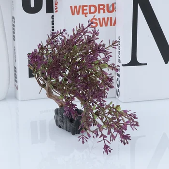 

1pcs Aquarium Tree Plastic Lifelike Decorative Artificial Exquisite Tree Landscape Decor Plant for Fish Tank