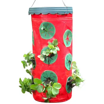 

Planter Pot Washable Kraft Paper Flowerpot Creative Desktop Flower Pots Strawberry Planter Labor Saving Strawberry Grow Bag