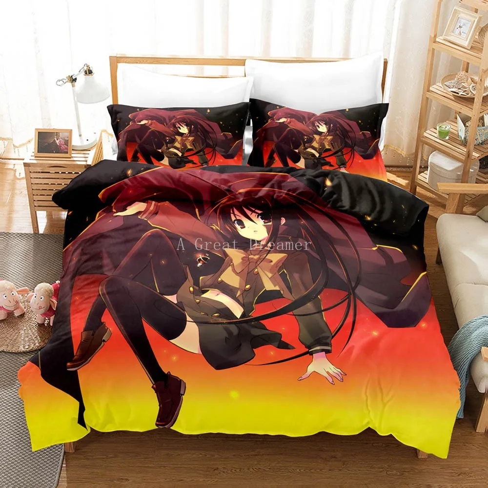 vintage Bedding Sets Design Bedding Set Shakugan No Shana Duvet Covers Cartoon Cute Girls Comforter Bed Cover Set Full Size Home Bedspread king size bed sheets Bedding Sets