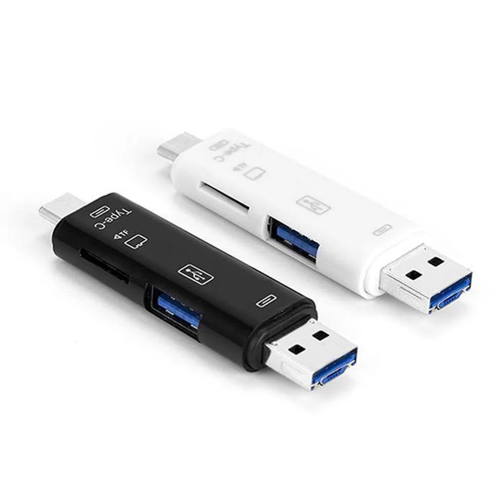 Мини портативный микро USB 2,0 тип-c TF флэш-цифровой считыватель карт OTG адаптер