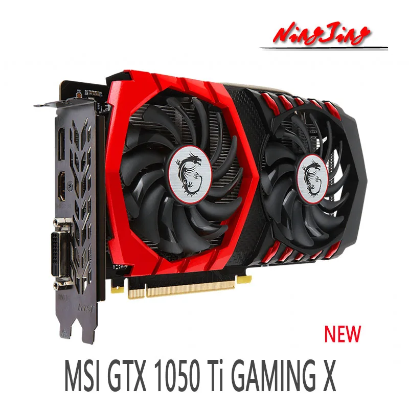 MSI GeForce GTX 1050 Ti  4G GDDR5 GTX1050TI Desktop CPU Motherboard NEW gaming card for pc