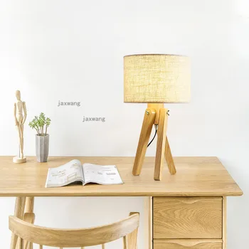 

Modern LED Solid Wood Table Lamps Nordic Bedroom Bedside Table Lamps Study Room Desktop Desk Lamp Home Light Fixures