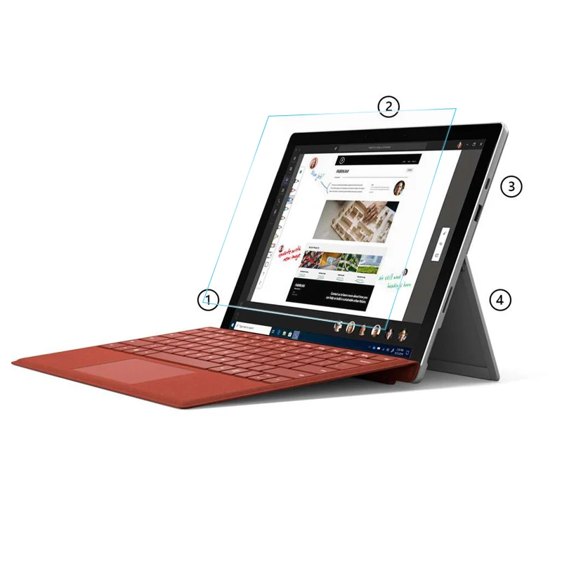 Защитная пленка для экрана из закаленного стекла для microsoft Surface Pro 7 6 5 4 3 Pro7 Pro6 Pro5 Pro4 Pro3 TAB
