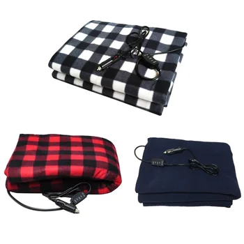 

Hot 145*100cm Lattice Energy Saving Warm 12v Car Heating Blanket Autumn And Winter Electric Blanket Car Accessories