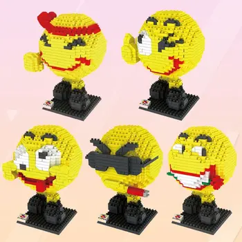 

Micro-particle creative building blocks interesting assembled toys patched toys classic expression package