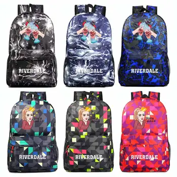 

Fashion pop's chock'lit shoppe Riverdale Light Boy Girl Book School bag Women Bagpack Teenagers Schoolbags Men Student Backpacks