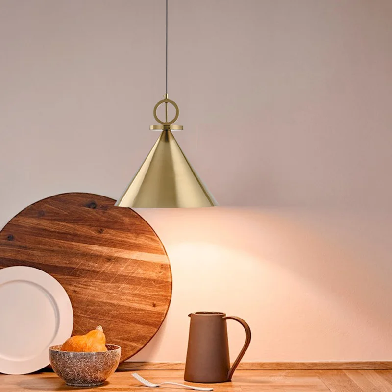 Bedside Suspension Adjustable Pendant Lights Pulley Bedroom Hanging Lamp Brass Color Hanglamp Kitchen Living Room Pendant Lamp