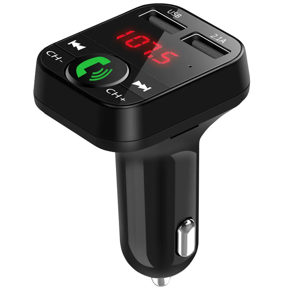 Car Kit Hands-free Wireless Bluetooth FM Transmitter LCD MP3 Player USB Charger