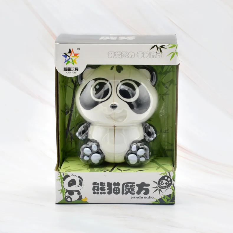 Yuxin panda 2x2x2 слой кубик странной формы Профессиональный Cubo Magico скорость брелок кубики Головоломки Детские развивающие игрушки подарки - Цвет: Panda