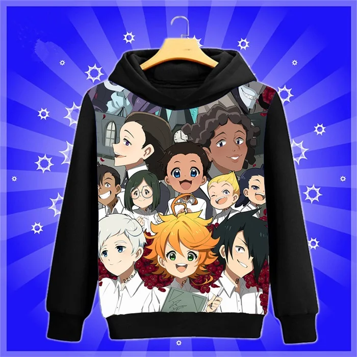 13 Аниме-Толстовка Manga The Promised Neverland Yakusoku no Neverland Norman cosplay Sweatshirt весна-осень мужские и женские пуловеры пальто - Цвет: 13