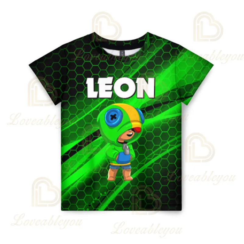 

Kids T-shirt Brawlings VOID GENE Leon Star Children's Wear Shooting Game 3d Swearshirt Boys Girls Tops T-shirts Teen Clothes