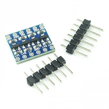 10 pçs/lote 4 canais iic i2c lógica conversor de nível bi-direcional módulo 5v a 3.3v