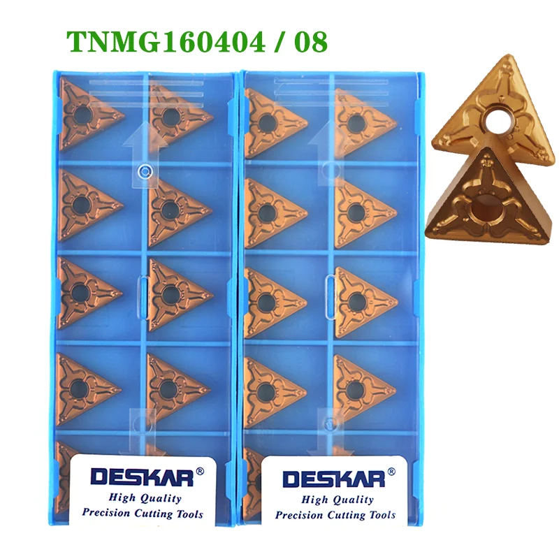 

Carbide Insert TNMG160404 TNMG160408 TM CM CQ HQ R-S L S LF9018 DESKAR CNC Lathe Turning Tools TNMG Cutter Tool for Steel