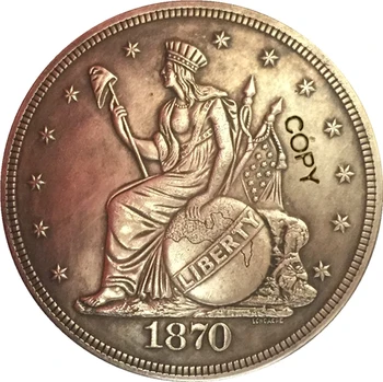 

1870 United States $1 Dollar coins COPY Type 2