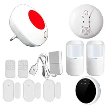 

Wireless Siren 110dB 433Mhz Frequency Home Security Protection Alarm System High Sensitivity Infrared Detector Door Sensor Suit