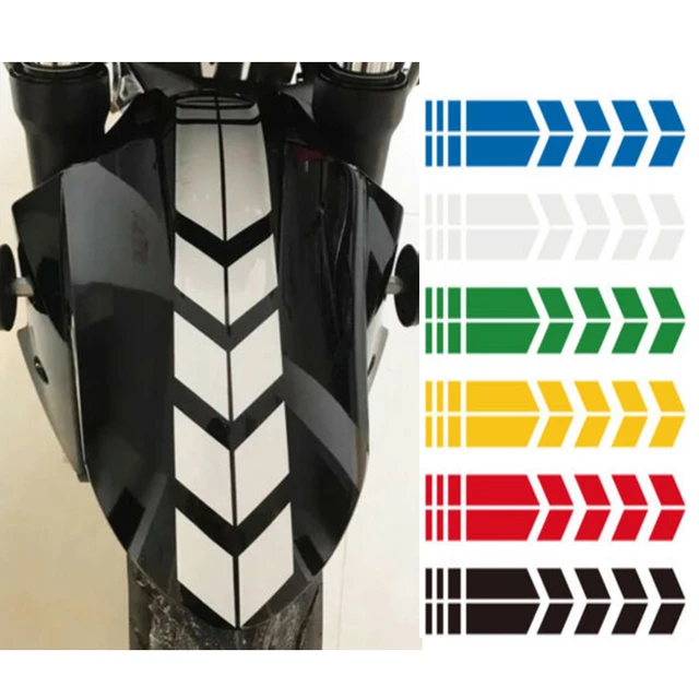 motorcycle stripe arrow reflective stickers safety