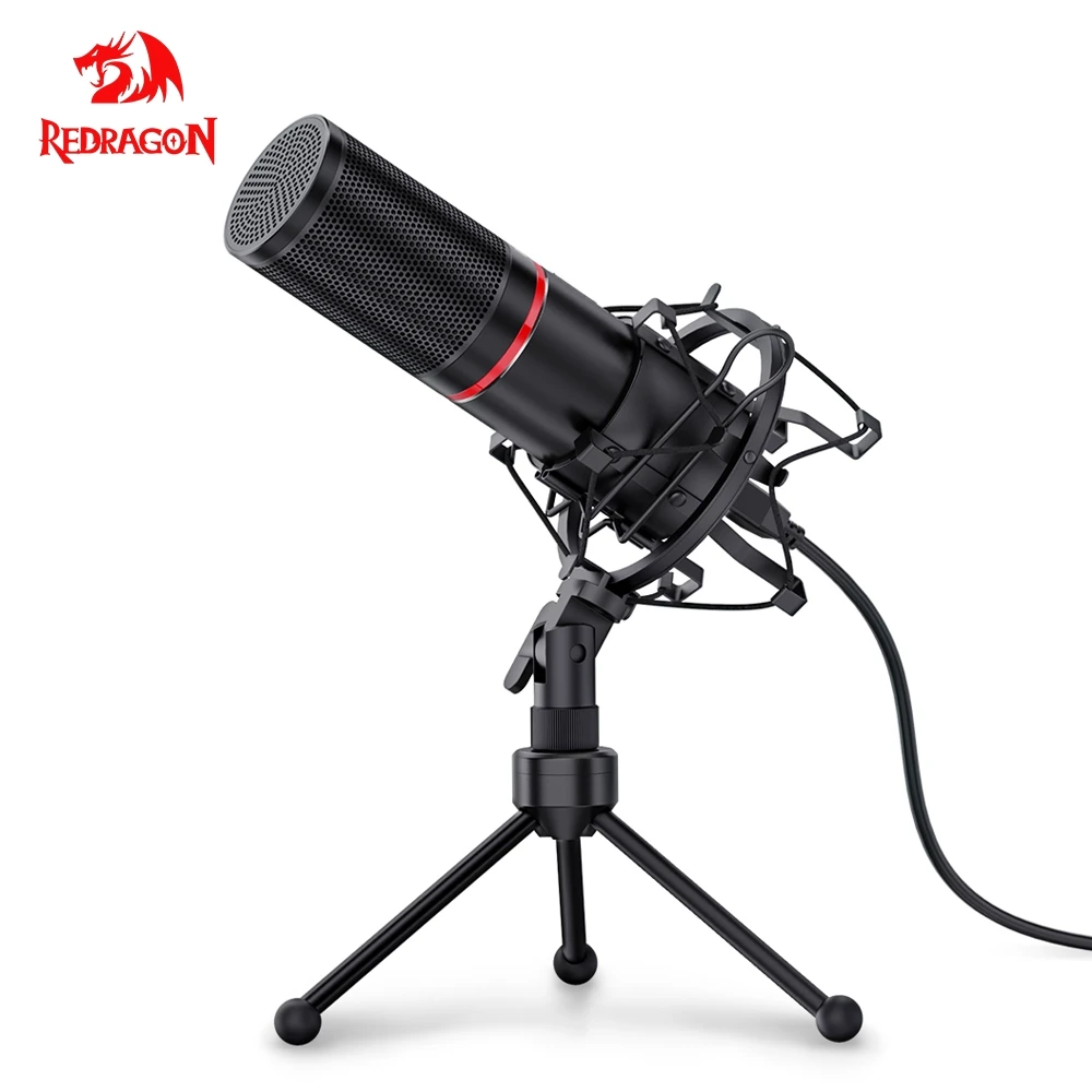Redragon Metal USB Condenser Recording Microphone