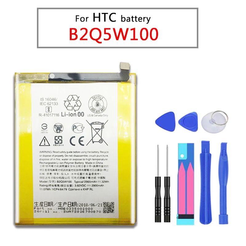 

3500mAh B2Q5W100 Battery For HTC Desire 12 Plus Desire 12+ Mobile Phone In Stock Latest Production