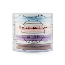 8 шт./компл. круглая форма кушон для макияжа Губка слоеная сухая влажная двойного использования маскирующая Жидкая Основа BB/CC крем макияж затяжки