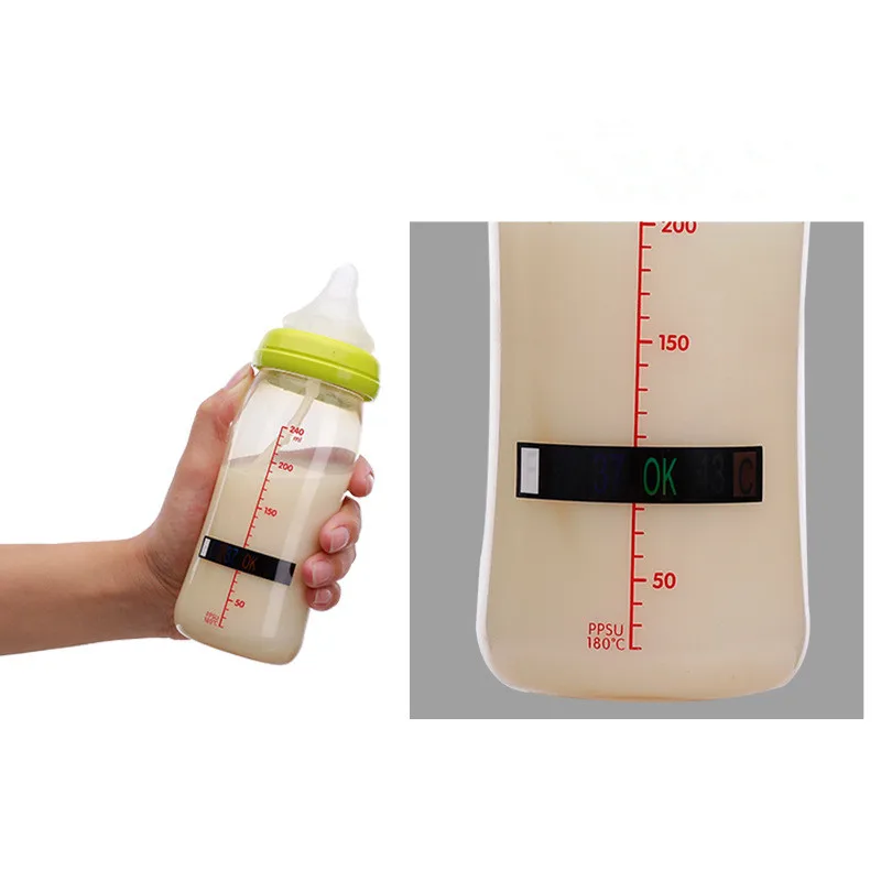 1 комплект Детский термометр для бутылок с молоком детская бутылка для молока тестовая бумага наклейка в виде полосы измерительная карта температуры